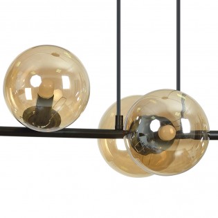Lampe de plafond Palma Ambre (6 lumieres)