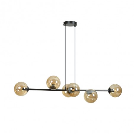 Lampe de plafond Palma Ambre (6 lumieres)