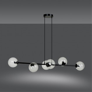 Lampe de plafond Palma Transparent (6 lumieres)