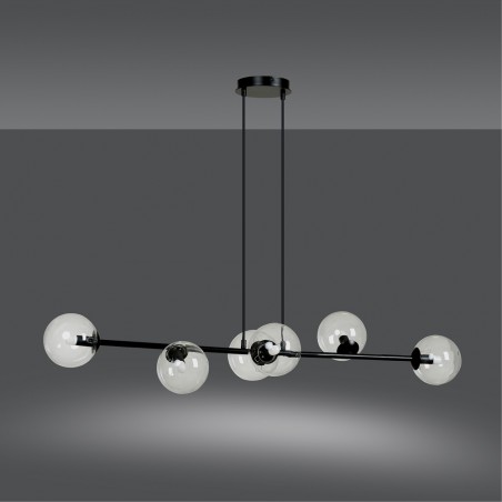 Lampe de plafond Palma Transparent (6 lumieres)