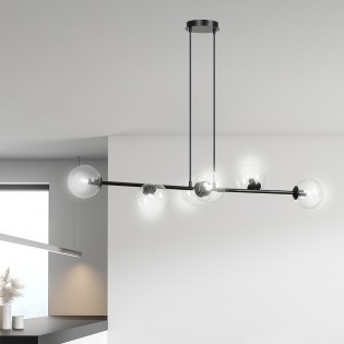 Lampe de plafond Palma Transparent (6 lumieres)