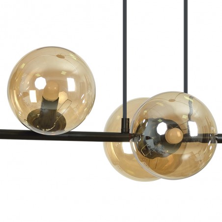 Lampe de plafond Palma Ambre (8 lumieres)