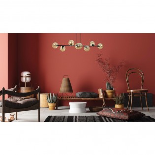 Lampe de plafond Palma Ambre (8 lumieres)