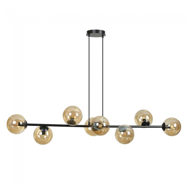 Lampe de plafond Palma Ambre (8 lumieres)