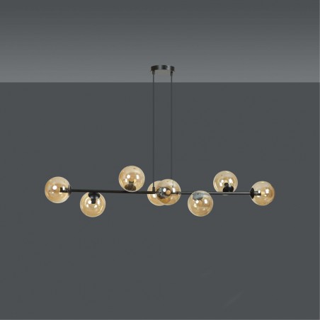 Lampe de plafond Palma Ambre (8 lumieres)