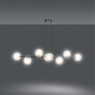 Lampe de plafond Palma Ambre (8 lumieres)