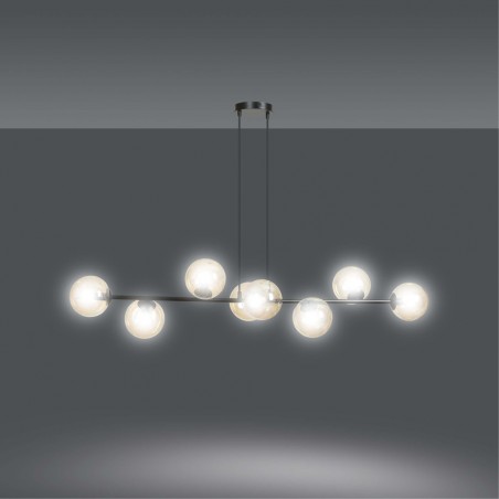 Lampe de plafond Palma Ambre (8 lumieres)