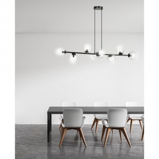 Lampe de plafond Palma Transparent (8 lumieres)