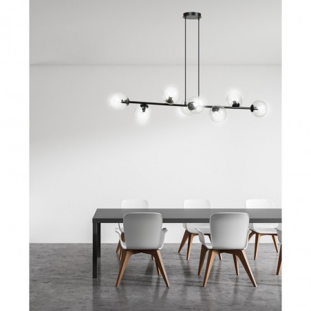 Lampe de plafond Palma Transparent (8 lumieres)