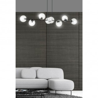 Lampe de plafond Palma Transparent (8 lumieres)