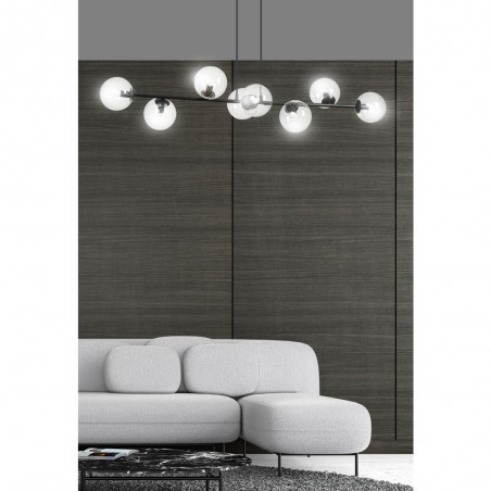 Lampe de plafond Palma Transparent (8 lumieres)