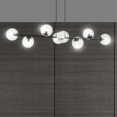 Lampe de plafond Palma Transparent (8 lumieres)