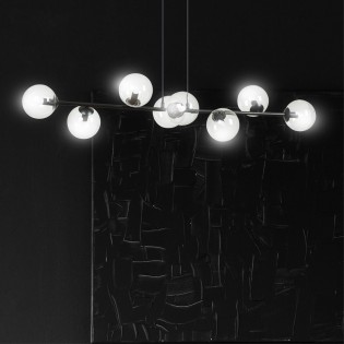 Lampe de plafond Palma Transparent (8 lumieres)