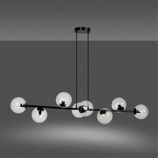 Lampe de plafond Palma Transparent (8 lumieres)