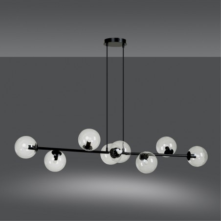 Lampe de plafond Palma Transparent (8 lumieres)