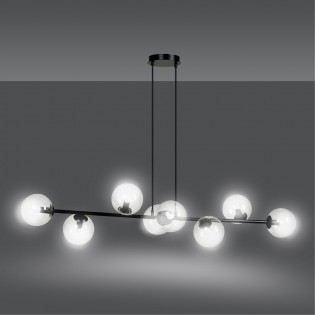 Lampe de plafond Palma Transparent (8 lumieres)