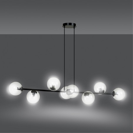 Lampe de plafond Palma Transparent (8 lumieres)