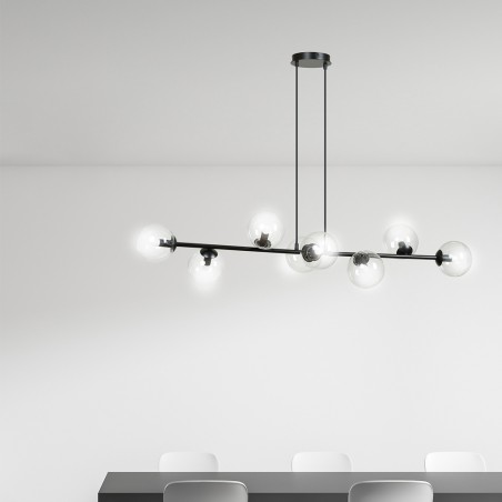 Lampe de plafond Palma Transparent (8 lumieres)