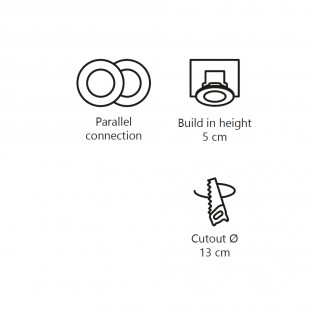 Downlight á LED Clyde (9W)