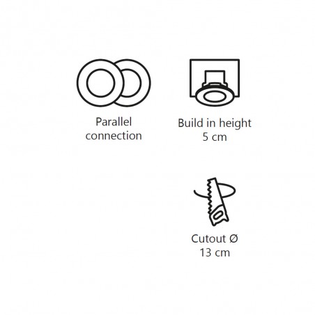 Downlight á LED Clyde (9W)