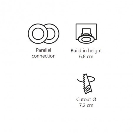 Encastré de plafond á LED Fremont 3-Kit (5,5W)