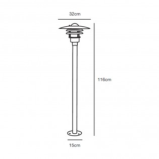 Balisé d'exterieur galvanisé Lonstrup