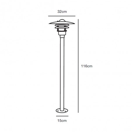 Balisé d'exterieur galvanisé Lonstrup