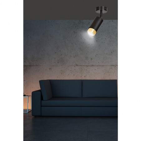 Spot de plafond orientable Mura Noir/Or