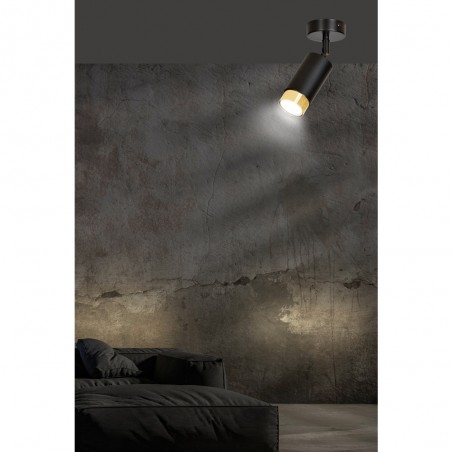 Spot de plafond orientable Mura Noir/Or