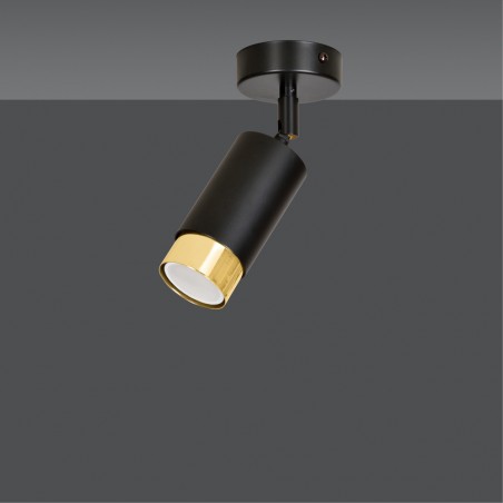 Spot de plafond orientable Mura Noir/Or