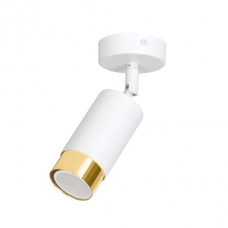 Spot de plafond orientable Mura Blanc/Or