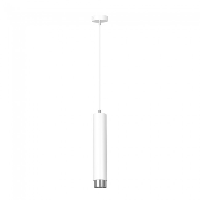 Lampe de suspension Mura Blanc/Chrome