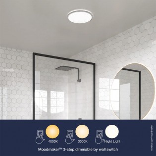 Plafonnier á LED pour bains Theros (17W)