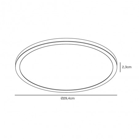 Plafonnier á LED pour bains Oja 29 Step (14,5W)