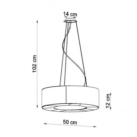 Lampe de plafond Saturno II
