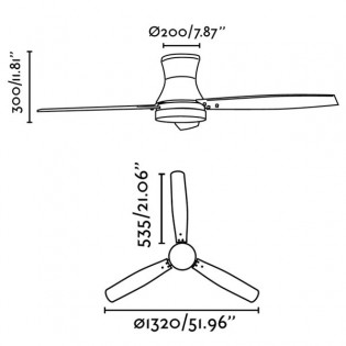 Ventilateur avec lumière TONSAY