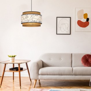 Lampe de suspension Milo Visages