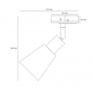 Spot pour rail Cole Link