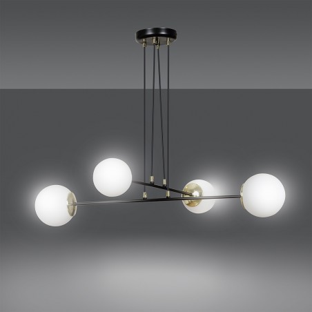 Lampe de plafond Signo Noir (4 lumieres)