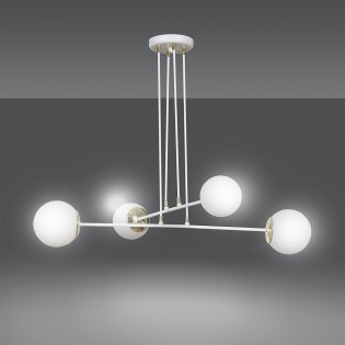 Lampe de plafond Signo Blanc (4 lumieres)