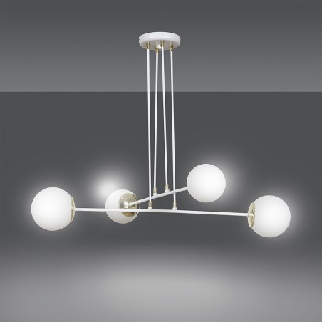 Lampe de plafond Signo Blanc (4 lumieres)