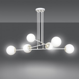 Lampe de plafond Signo Blanc (6 lumieres)