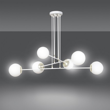 Lampe de plafond Signo Blanc (6 lumieres)