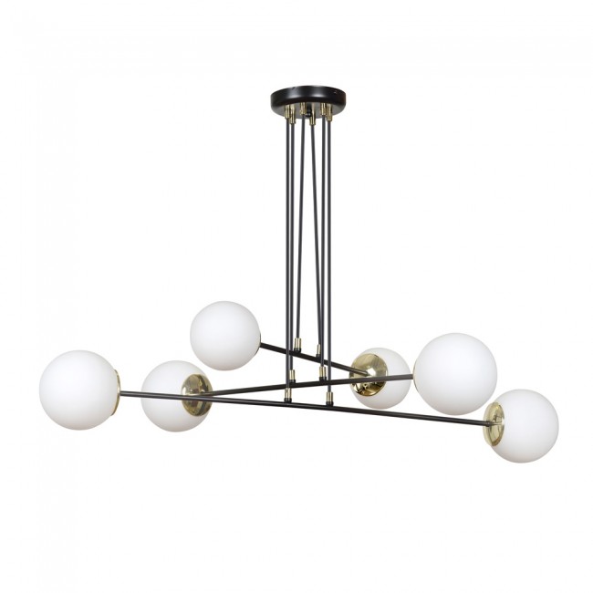 Lampe de plafond Signo Noir (6 lumieres)