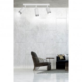Regletté de spots Mura Blanc/Chrome (3 lumieres)
