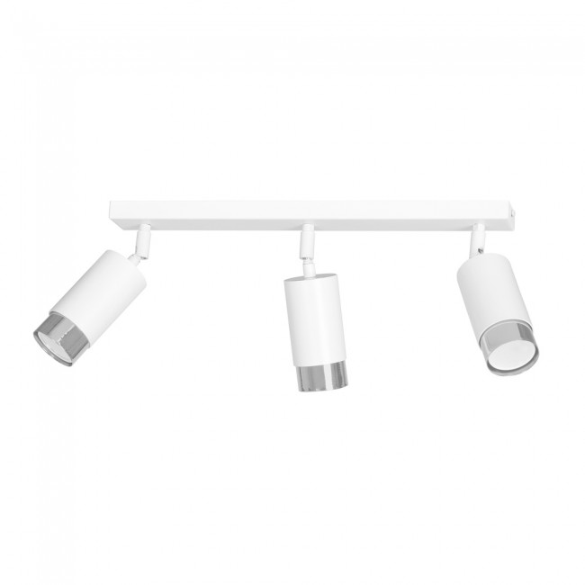 Regletté de spots Mura Blanc/Chrome (3 lumieres)