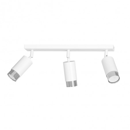 Regletté de spots Mura Blanc/Chrome (3 lumieres)