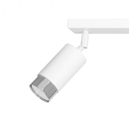 Regletté de spots Mura Blanc/Chrome (4 lumieres)