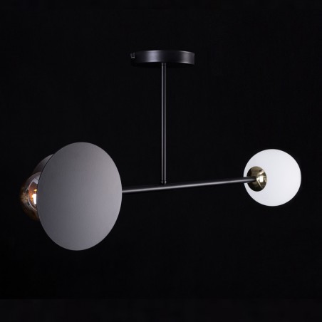 Plafonnier Meltis Noir (2 lumieres)