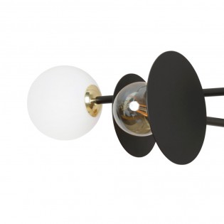 Plafonnier Meltis Noir (4 lumieres)